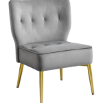 Grey Velvet Chair. As new