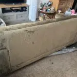 Next Plush Chenille Moss Green Jude 3 Seater Sofa