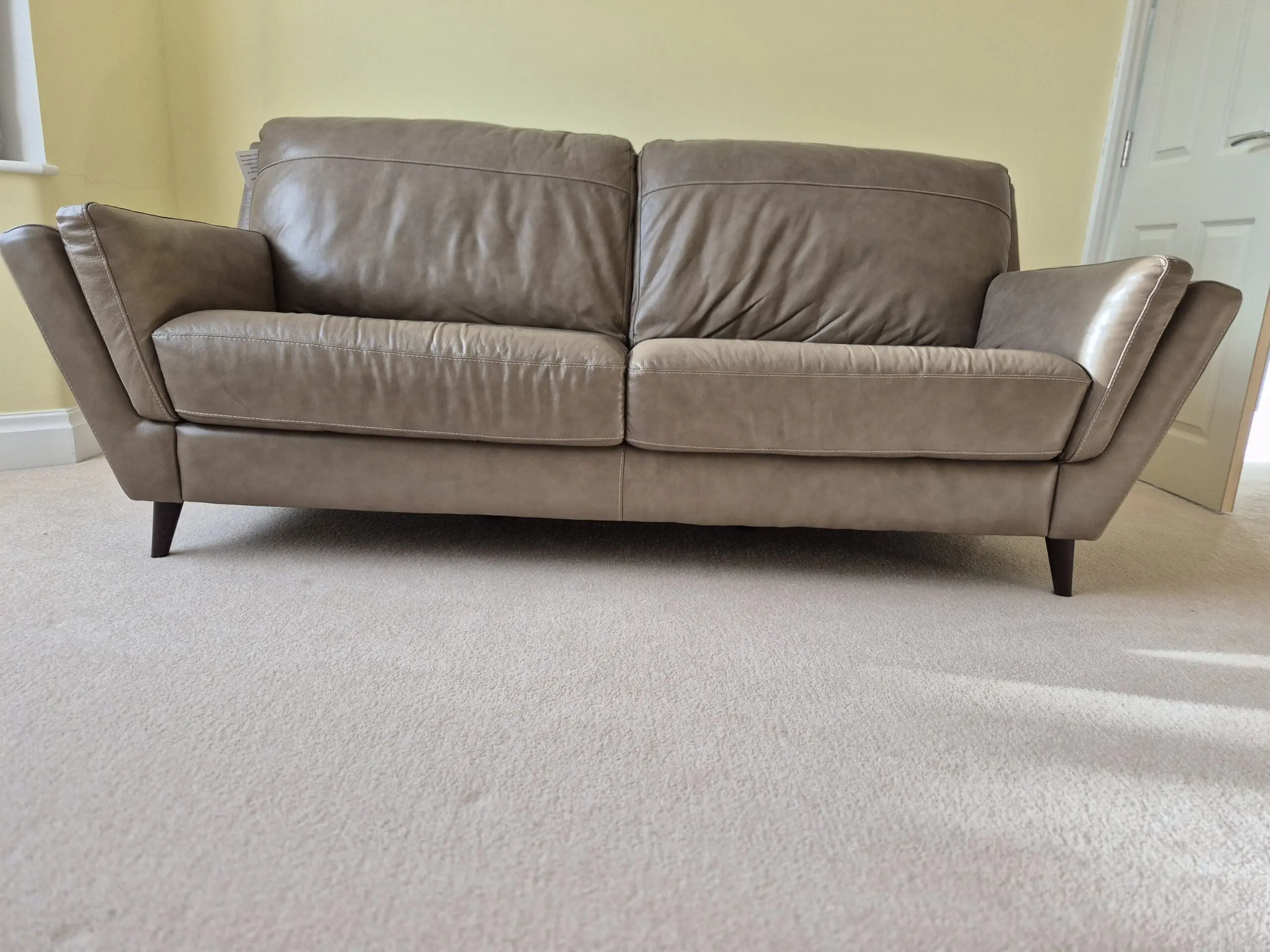 Sofology Fellini 3 and 2 seater sofas in Alaska Taupe