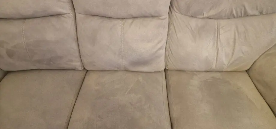 2x DFS 2 tone, grey suede 3 seater recliners