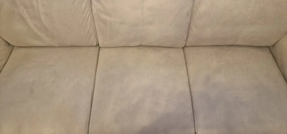 2x DFS 2 tone, grey suede 3 seater recliners