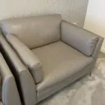Sology Grey Leather Premium Sofa set for Sale