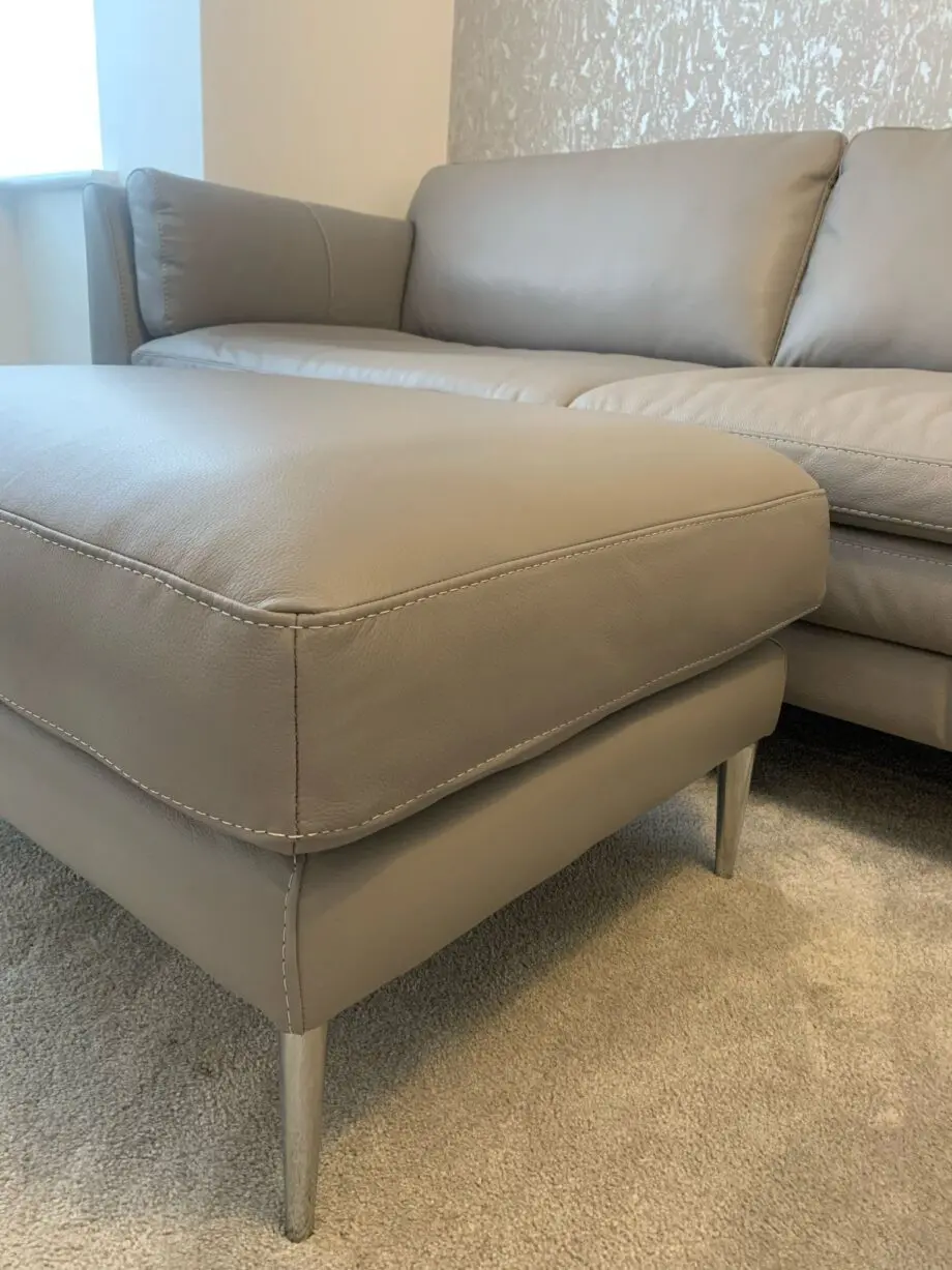 Sology Grey Leather Premium Sofa set for Sale