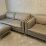 Sology Grey Leather Premium Sofa set for Sale