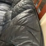 3 Seater Blue Sofa - Leather Sofa