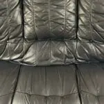 3 Seater Blue Sofa - Leather Sofa