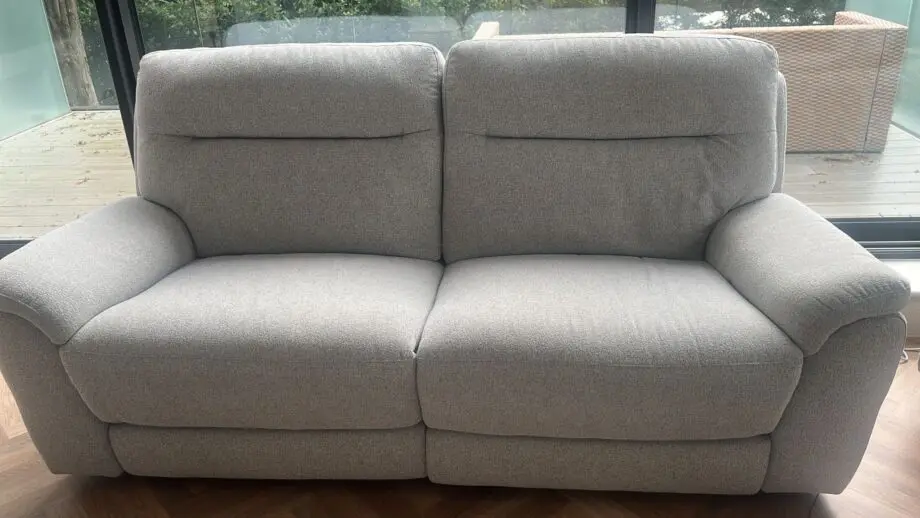 Burley DFS sofa recliner set (2 sofas and footstool)