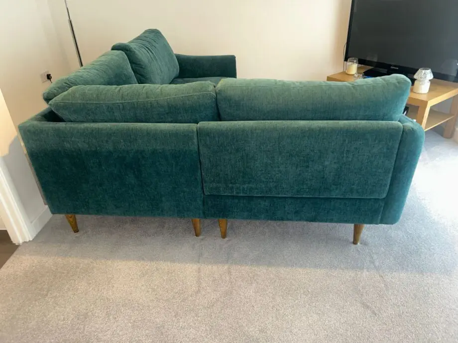 Snug Teal Corner Sofa