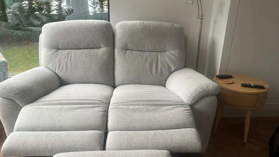 Burley DFS sofa recliner set (2 sofas and footstool)