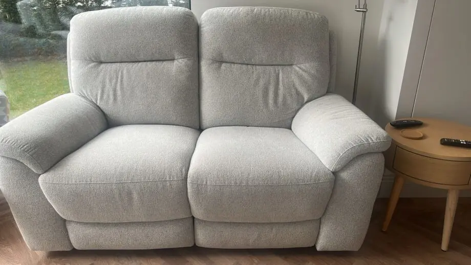 Burley DFS sofa recliner set (2 sofas and footstool)