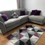 Grey sofa and arm chair set