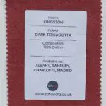 Pair of SofaSofa Albany 2-seater loose-cover sofas in Dark Terracotta Kingston jacquard patterned fabric