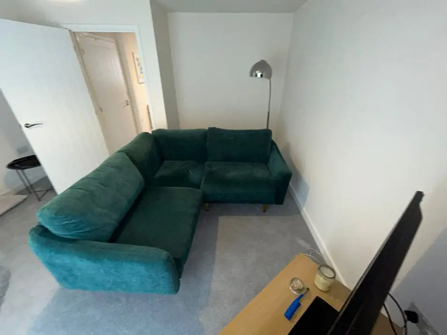 Snug Teal Corner Sofa