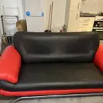 Black and red couch