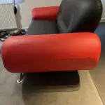 Black and red couch