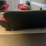 Black and red couch