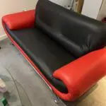 Black and red couch