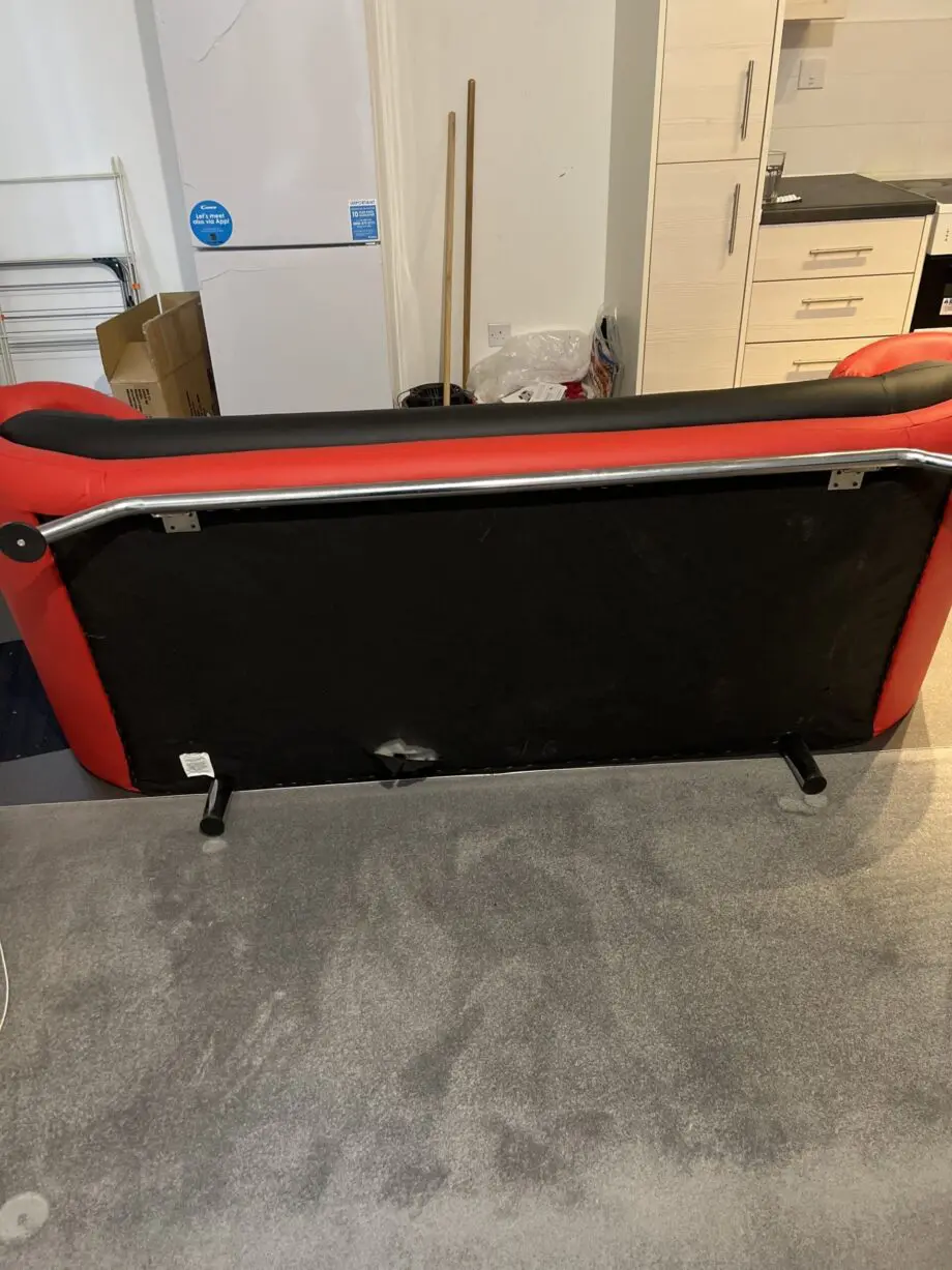 Black and red couch