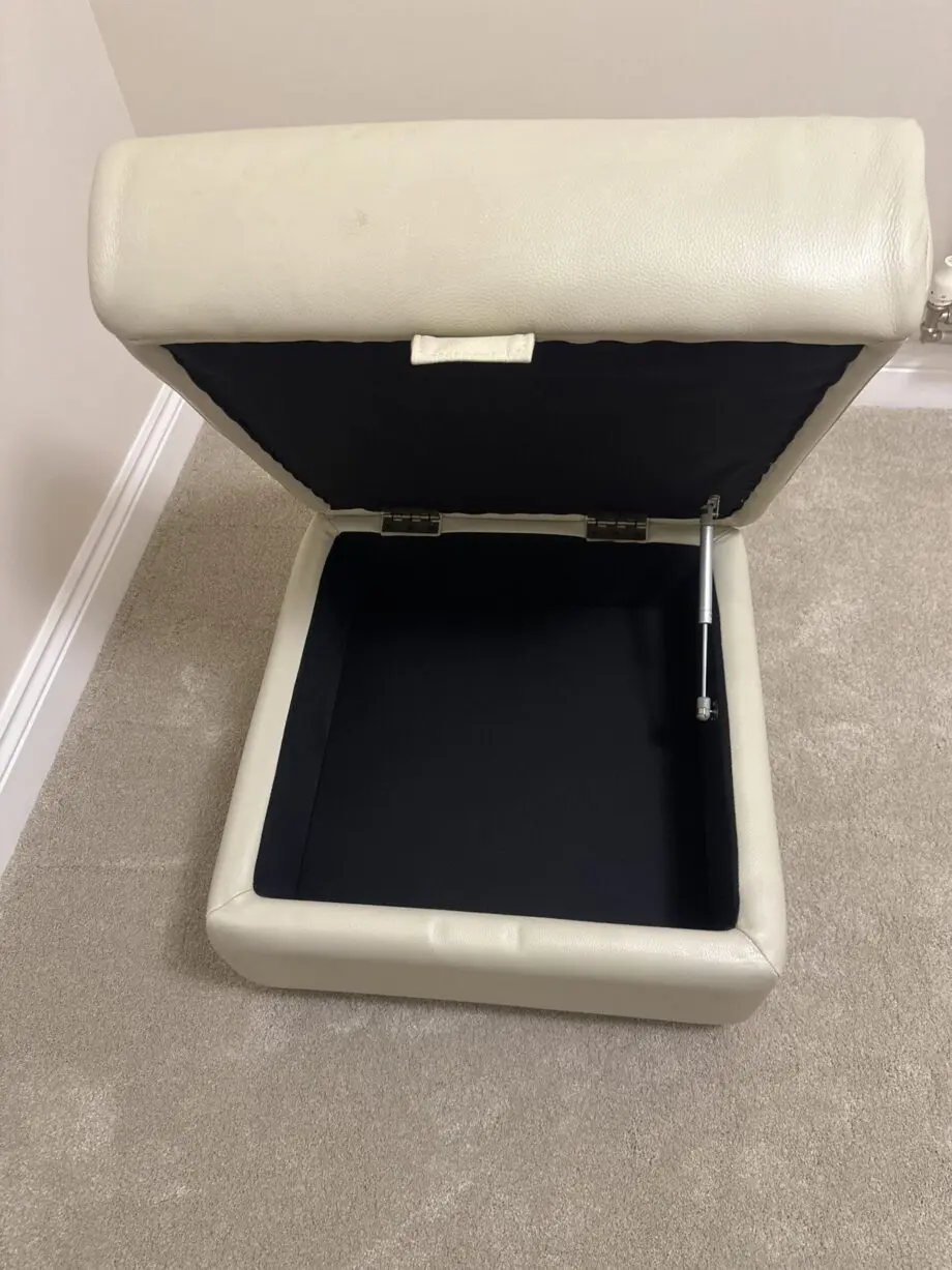 Sofology Leather Gracy storage footstool