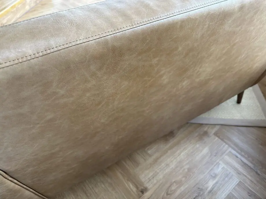 Next faux leather brown 2 seater sofa