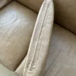 Next faux leather brown 2 seater sofa