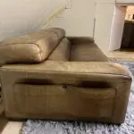 2 matching Bespoke Italian Leather Sofas