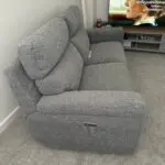 3 Seater Electric Grey Recliner