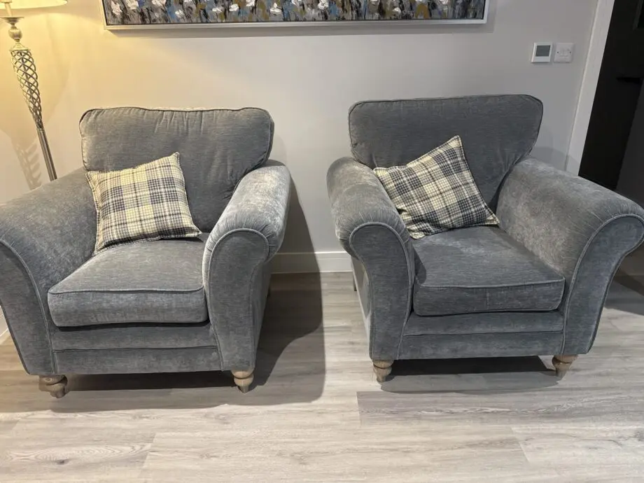 Alstons Cleveland, Grey Ash/Brushed Nikel Chair