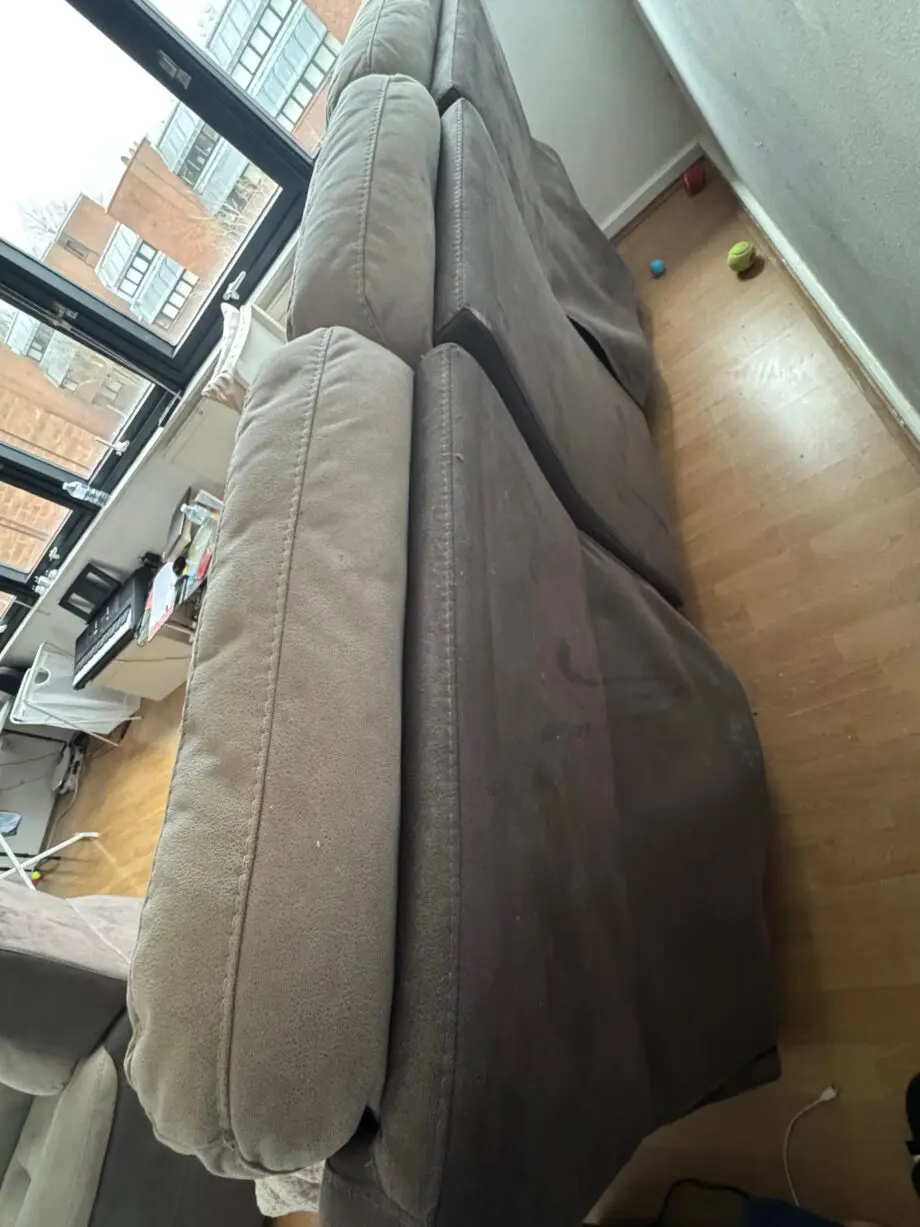 DFS 3 seat sofa, foot stool and power recliner