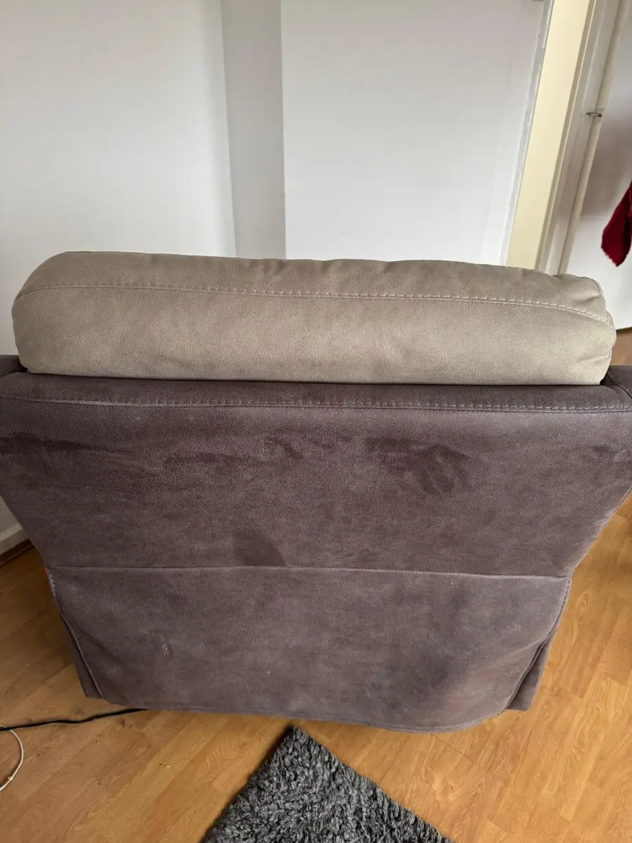 DFS 3 seat sofa, foot stool and power recliner