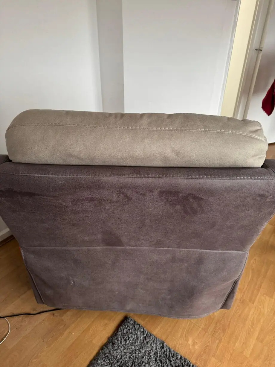 DFS 3 seat sofa, foot stool and power recliner