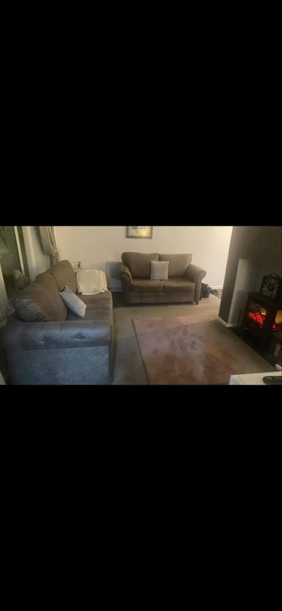 Dusky pink 3 & 2 seater sofas