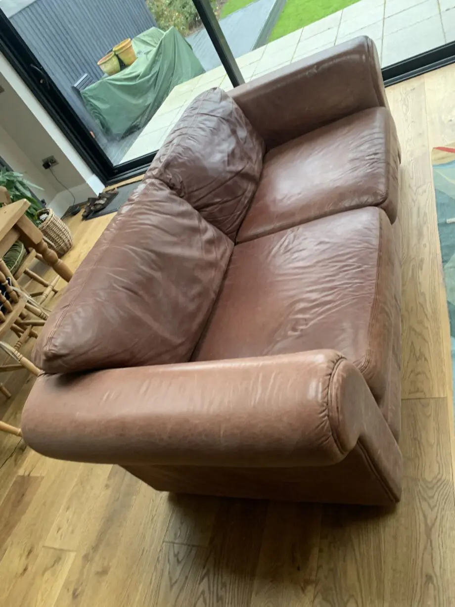 Brown Leather large sofa