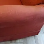 Pair of SofaSofa Albany 2-seater loose-cover sofas in Dark Terracotta Kingston jacquard patterned fabric