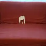 Pair of SofaSofa Albany 2-seater loose-cover sofas in Dark Terracotta Kingston jacquard patterned fabric