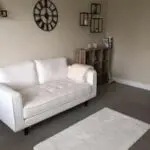 2 seater white sofa