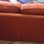 Pair of SofaSofa Albany 2-seater loose-cover sofas in Dark Terracotta Kingston jacquard patterned fabric