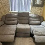 Grey large Electric Recliner Sofa