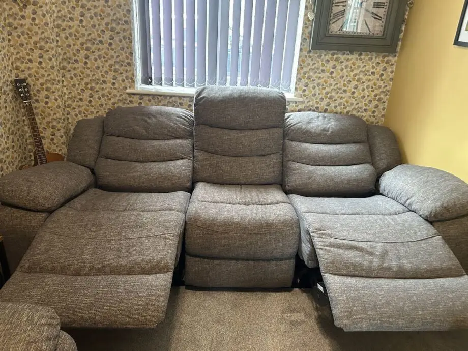 Grey large Electric Recliner Sofa