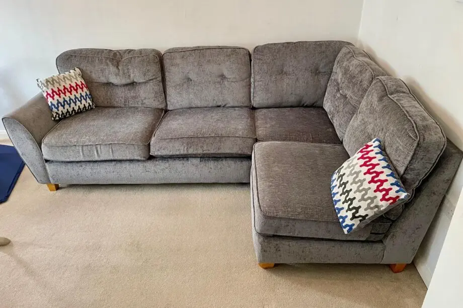 Elegant Corner Sofa + Armchair + Footstool