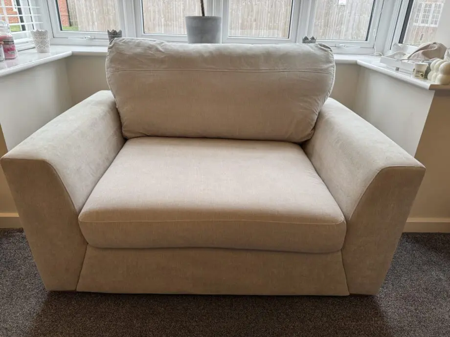 DFS Freya Set, 3 Seater Sofa, 2 Seater Sofa, Cuddle Chair & Foot Stool