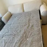 Sofology Beige Nimbus 2+3 seater sofa/sofa bed with foot stool