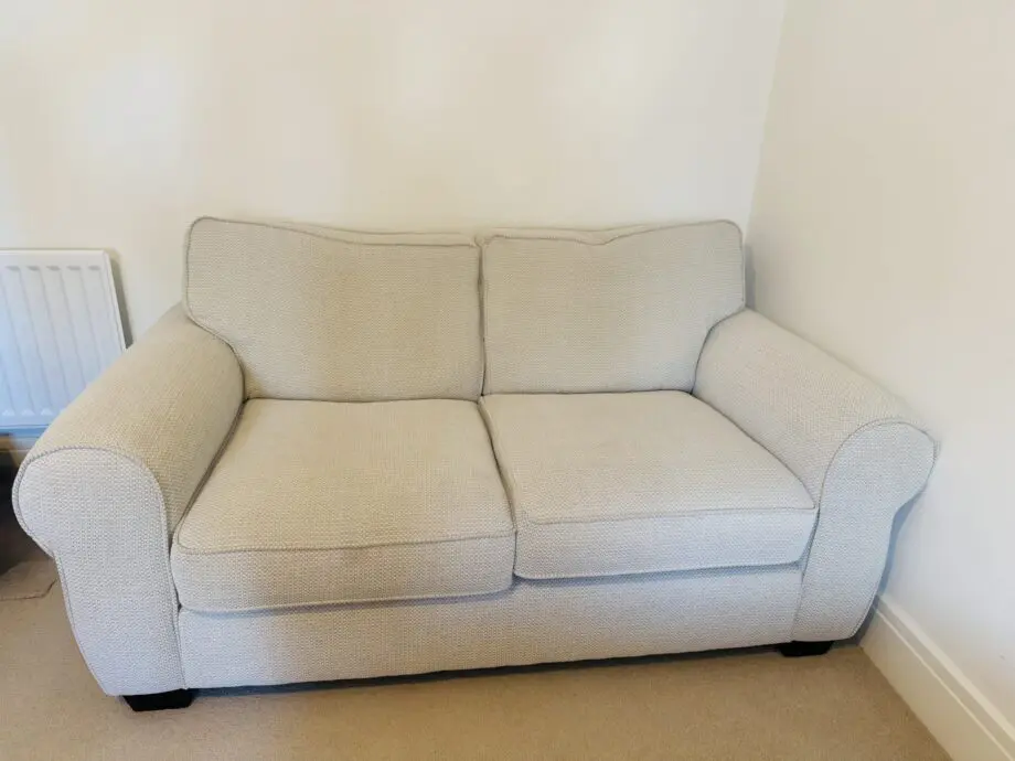 Sofology Beige Nimbus 2+3 seater sofa/sofa bed with foot stool