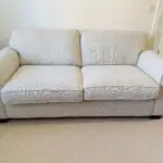 Sofology Beige Nimbus 2+3 seater sofa/sofa bed with foot stool
