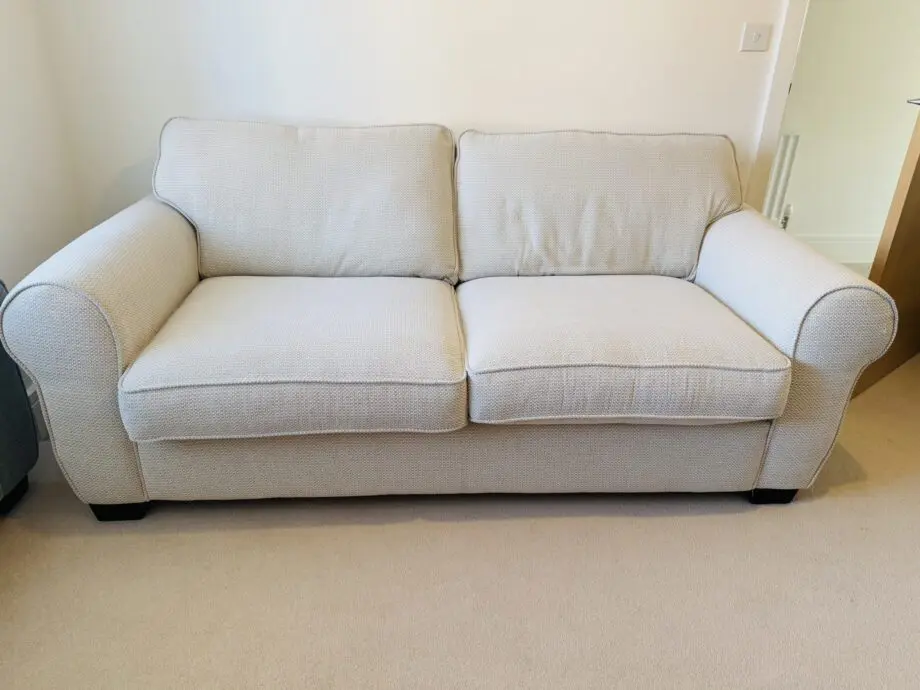 Sofology Beige Nimbus 2+3 seater sofa/sofa bed with foot stool