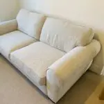 Sofology Beige Nimbus 2+3 seater sofa/sofa bed with foot stool