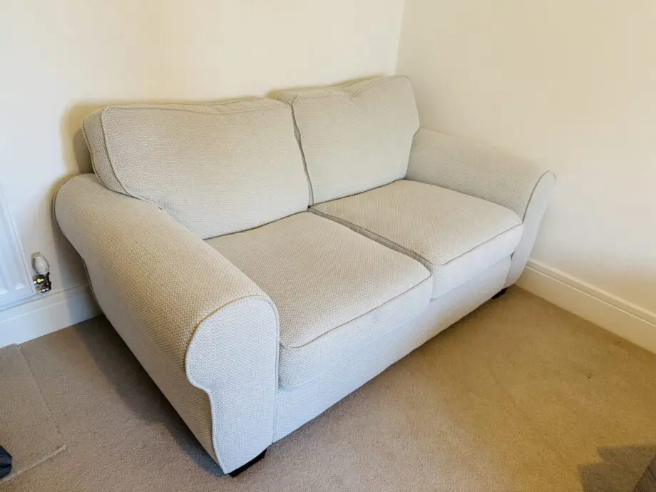 Sofology Beige Nimbus 2+3 seater sofa/sofa bed with foot stool