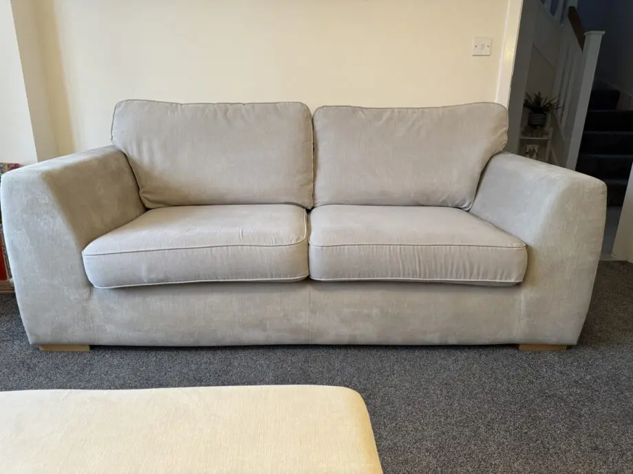 DFS Freya Set, 3 Seater Sofa, 2 Seater Sofa, Cuddle Chair & Foot Stool