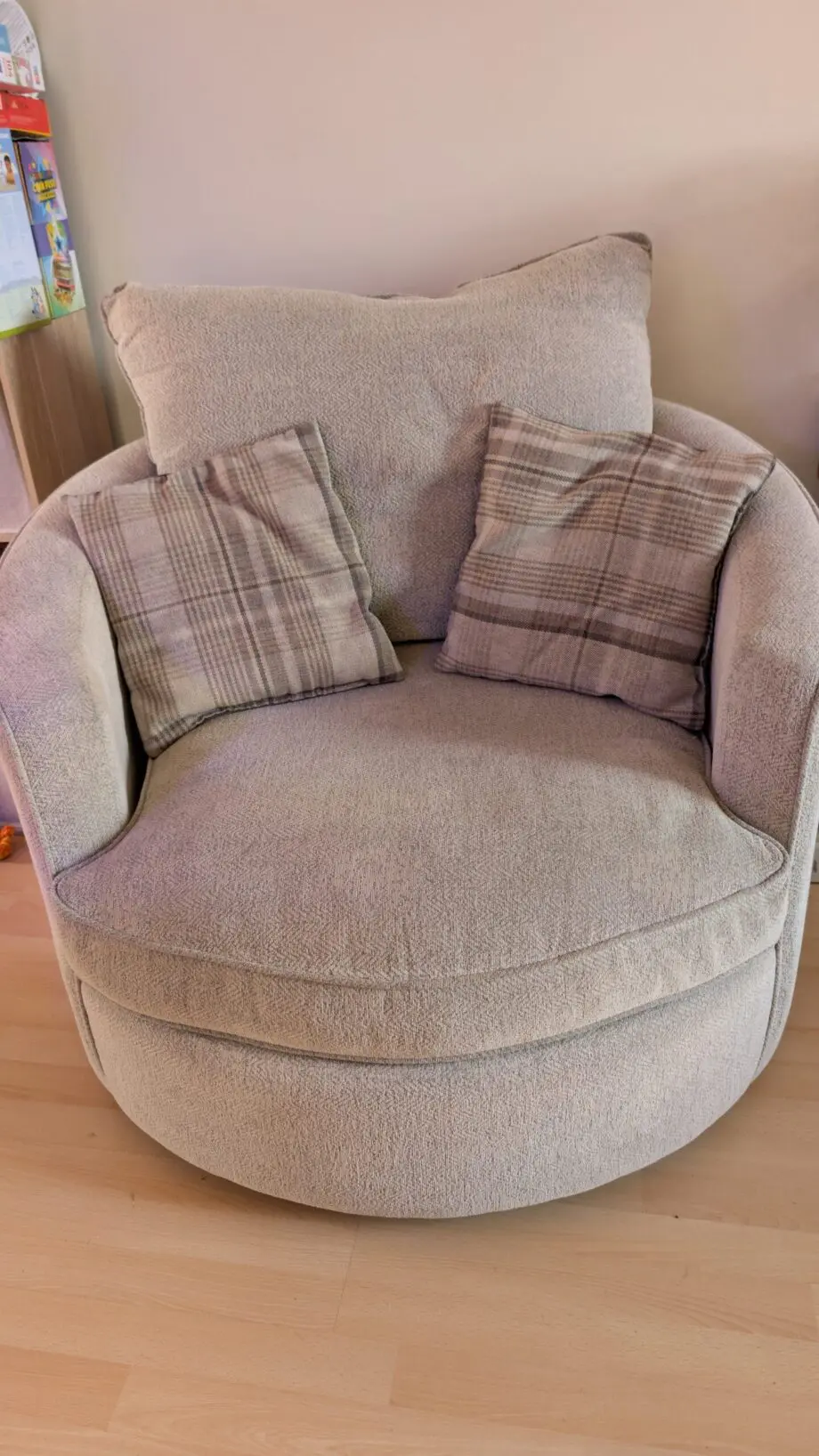 4 Seater Sofa with Spinning Chair