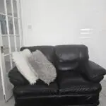 3 ➕️ 2 black sofa